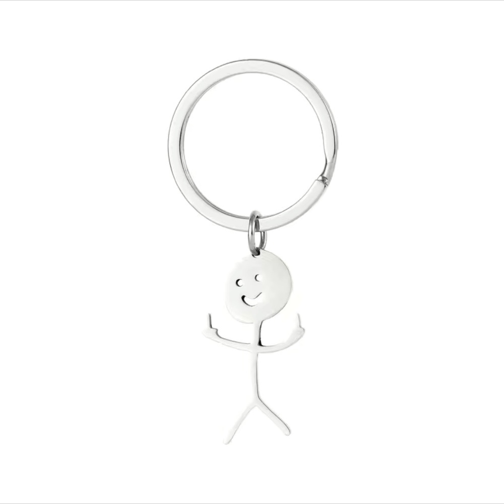 Eleanor ShuMark finger up Keychain.NWT